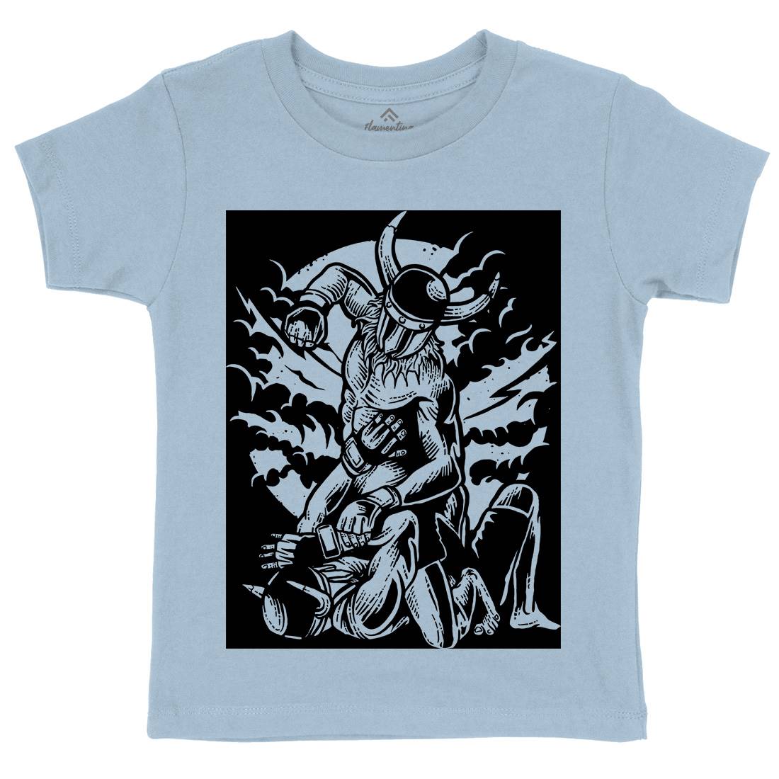 Viking Mma Kids Organic Crew Neck T-Shirt Warriors A587