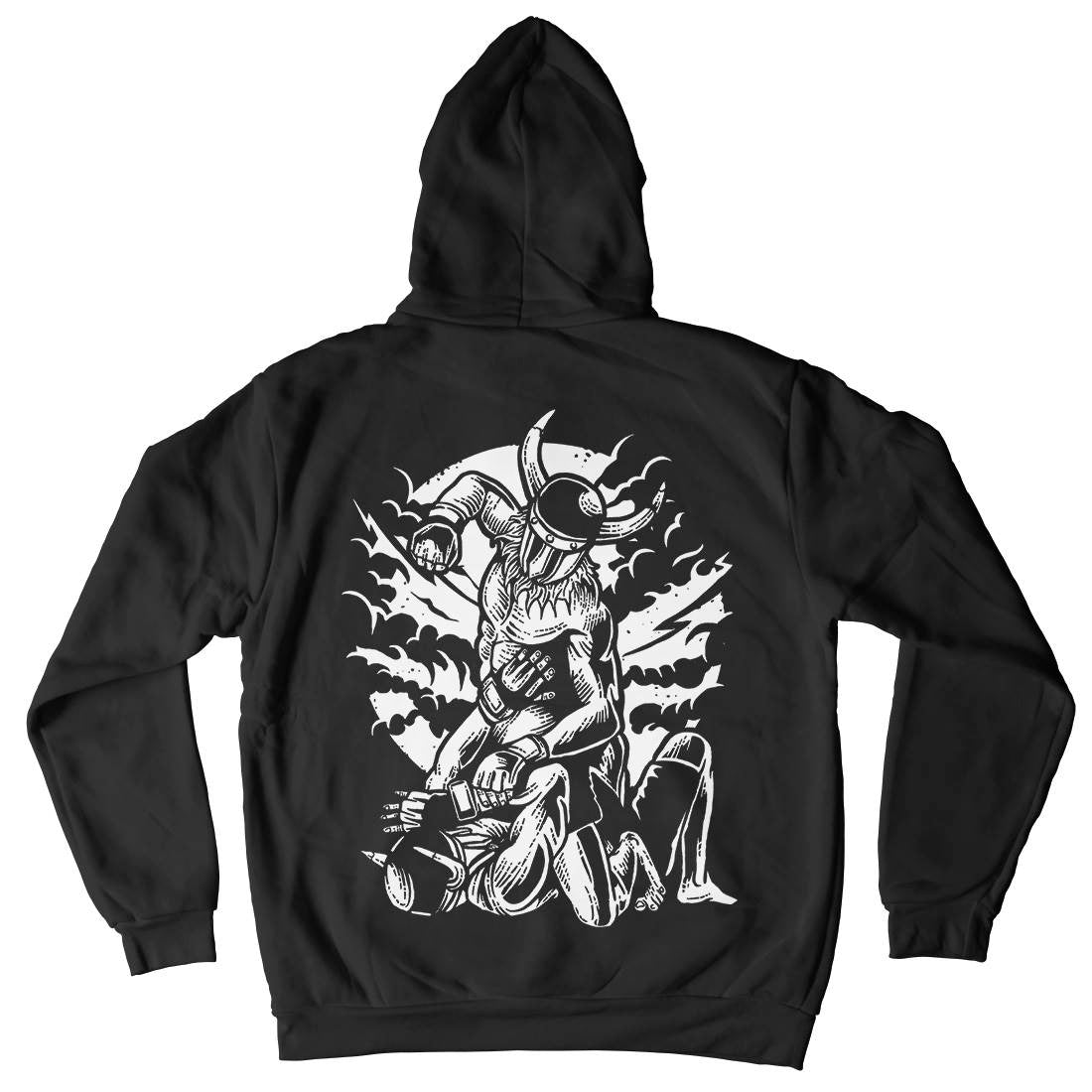 Viking Mma Mens Hoodie With Pocket Warriors A587