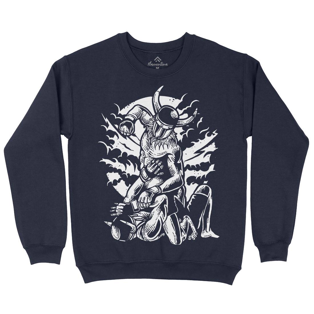 Viking Mma Mens Crew Neck Sweatshirt Warriors A587