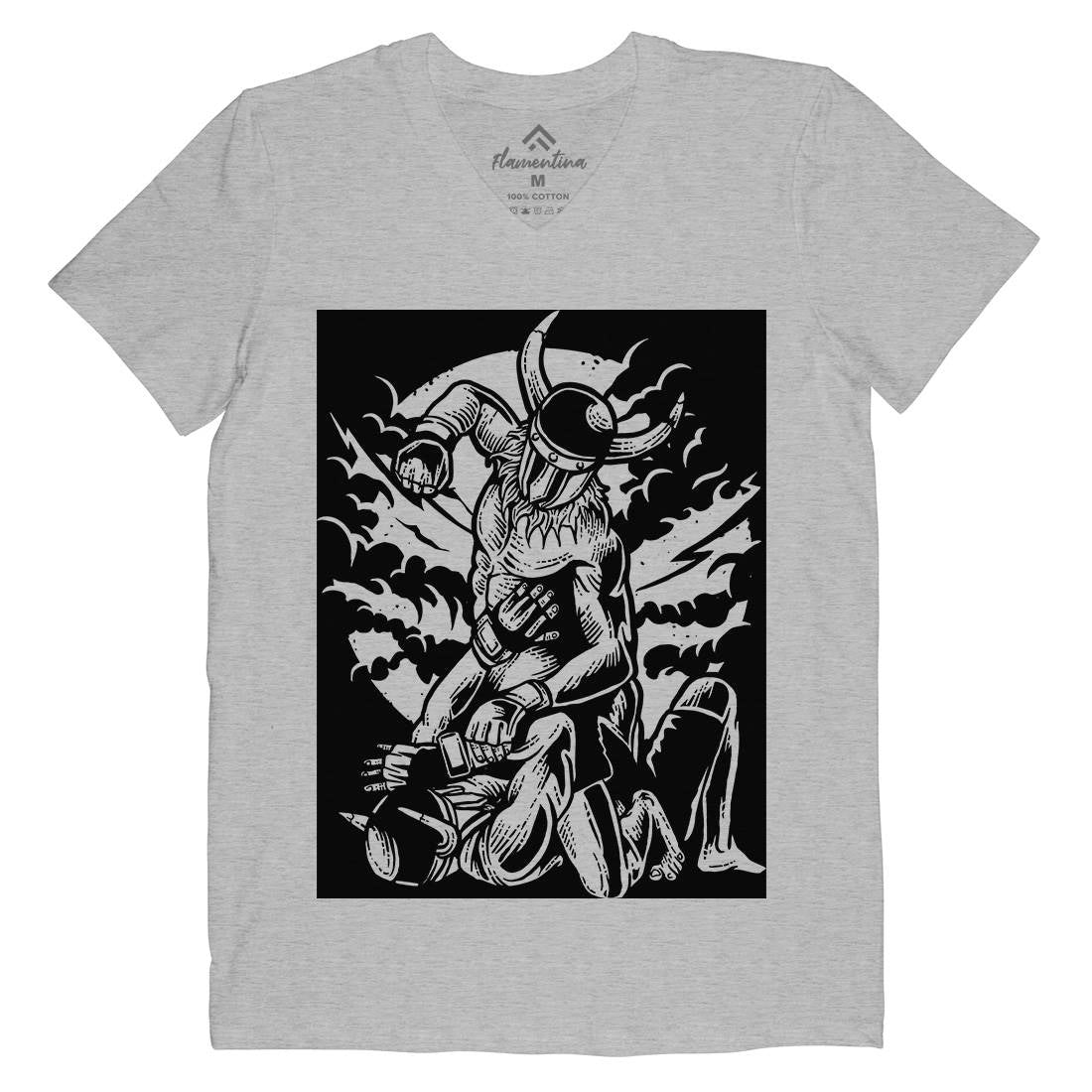 Viking Mma Mens V-Neck T-Shirt Warriors A587