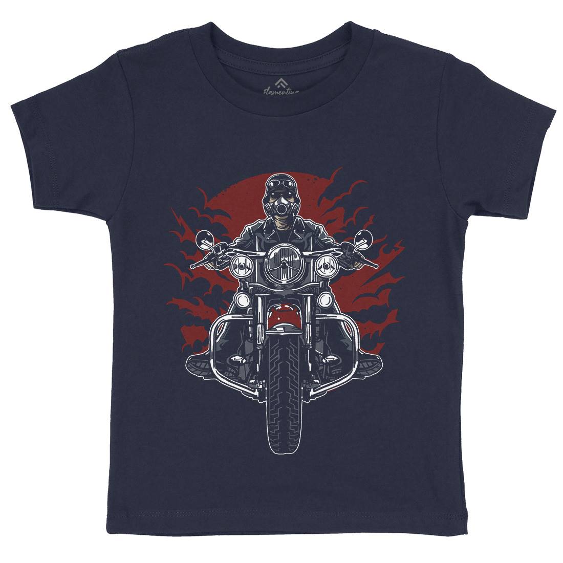 Wild Biker Kids Crew Neck T-Shirt Motorcycles A589