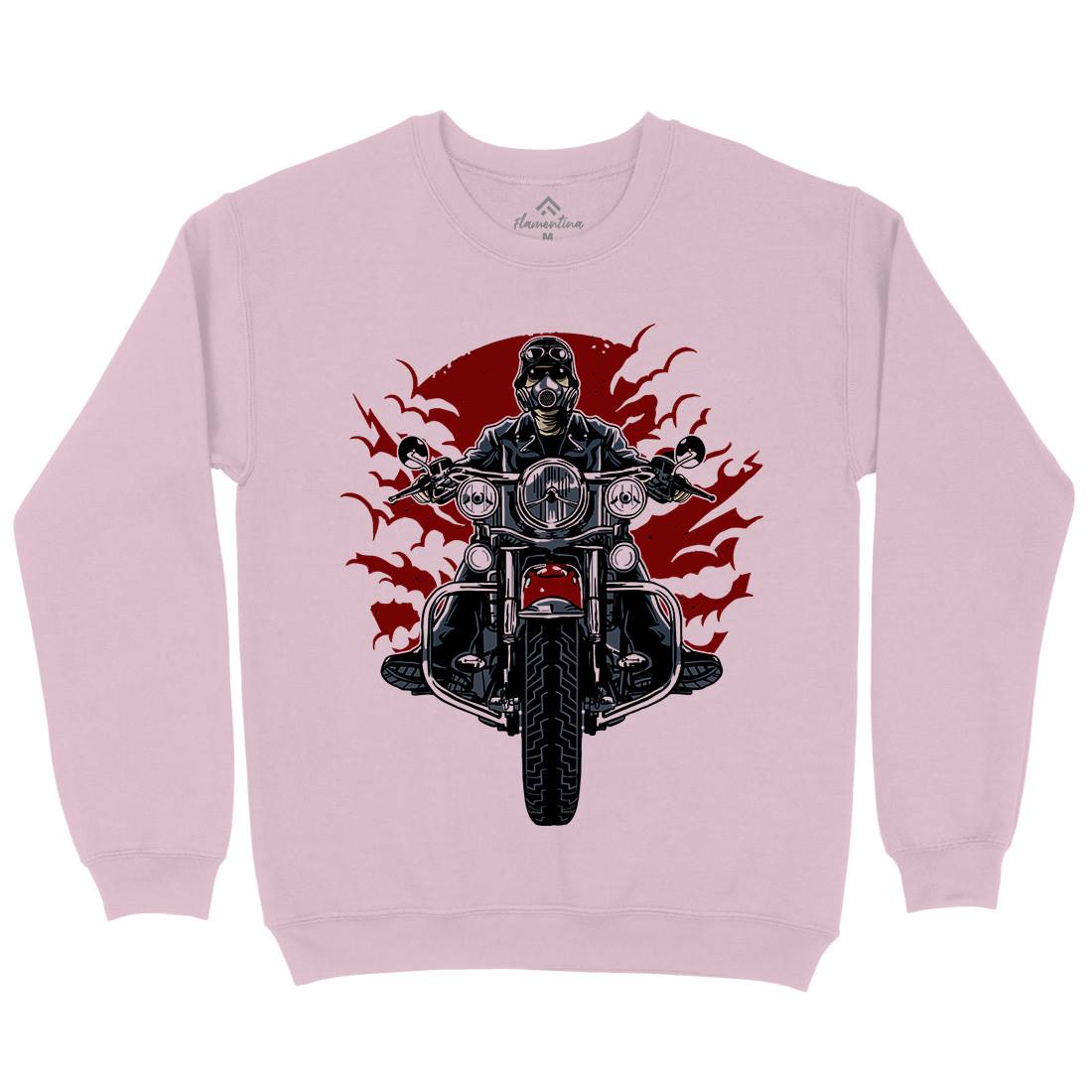 Wild Biker Kids Crew Neck Sweatshirt Motorcycles A589