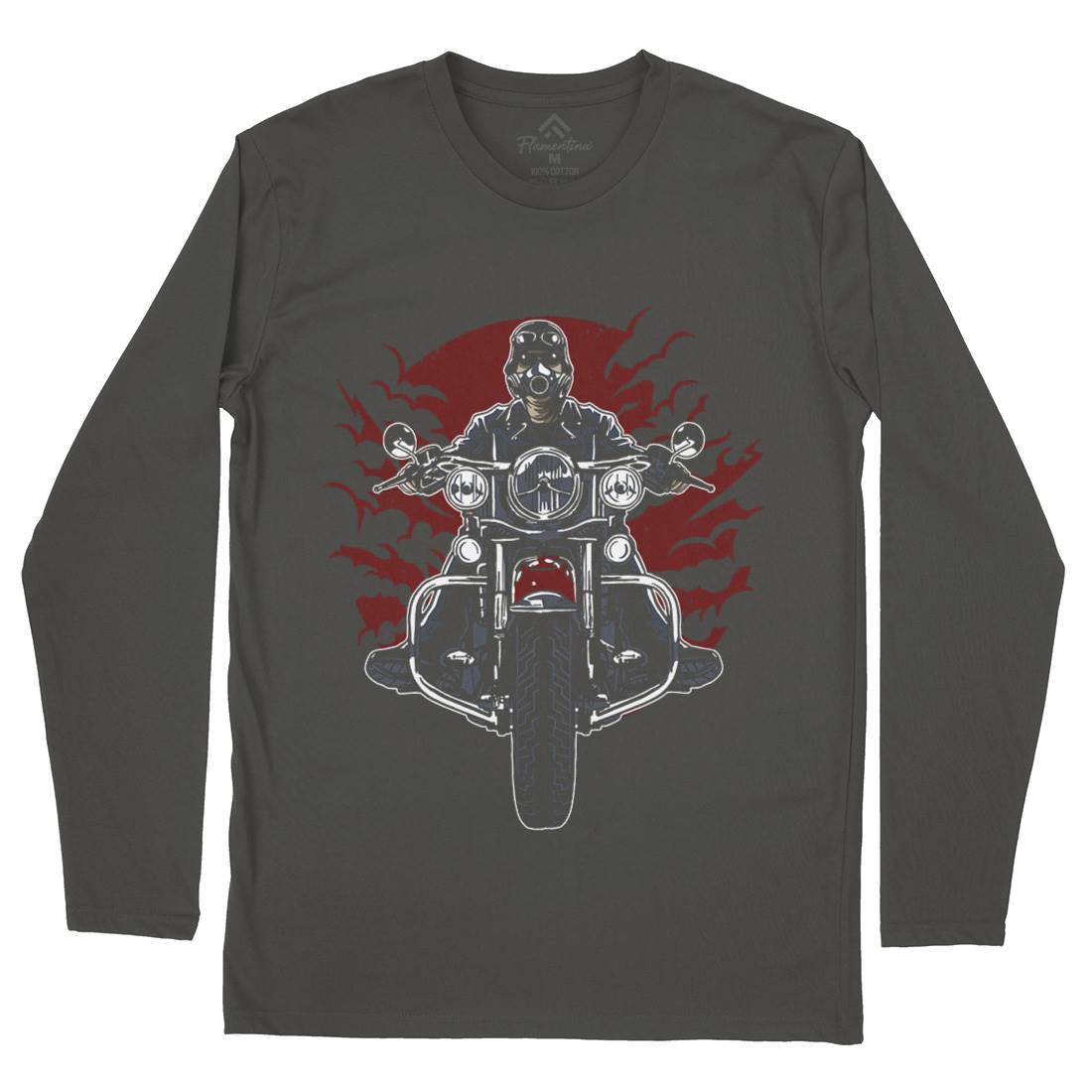 Wild Biker Mens Long Sleeve T-Shirt Motorcycles A589
