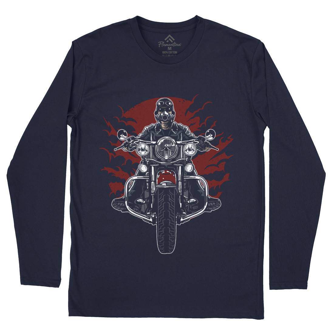 Wild Biker Mens Long Sleeve T-Shirt Motorcycles A589