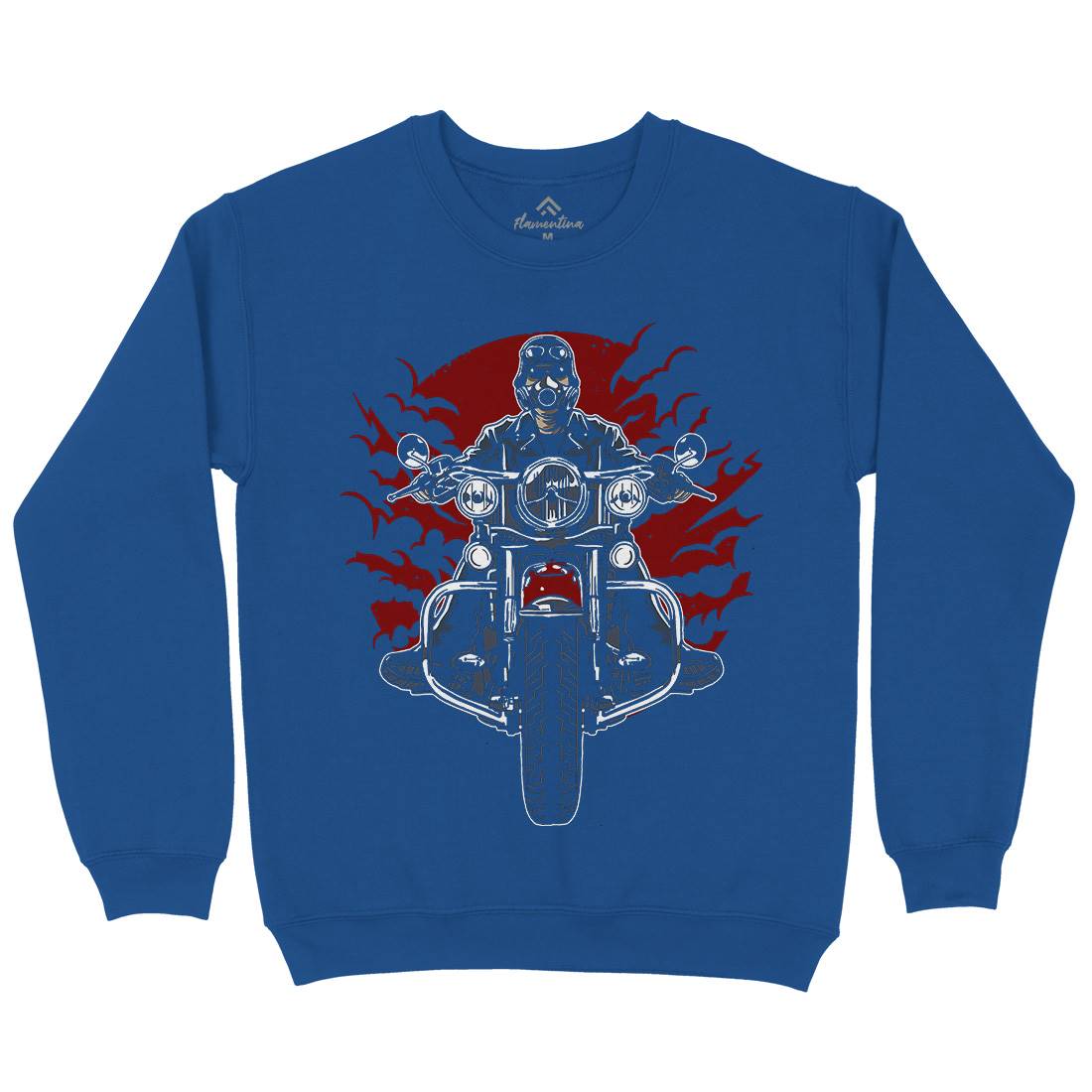 Wild Biker Mens Crew Neck Sweatshirt Motorcycles A589