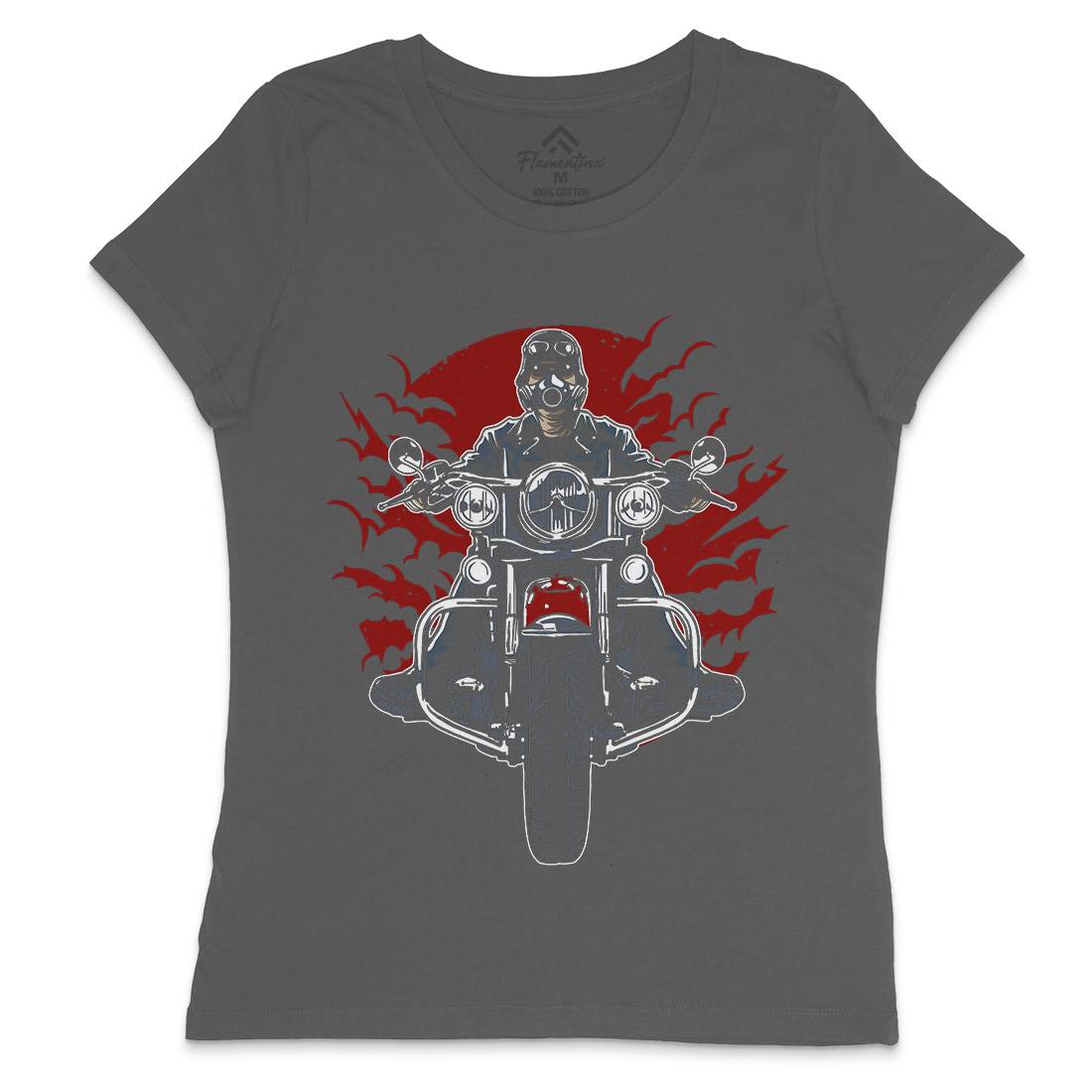 Wild Biker Womens Crew Neck T-Shirt Motorcycles A589