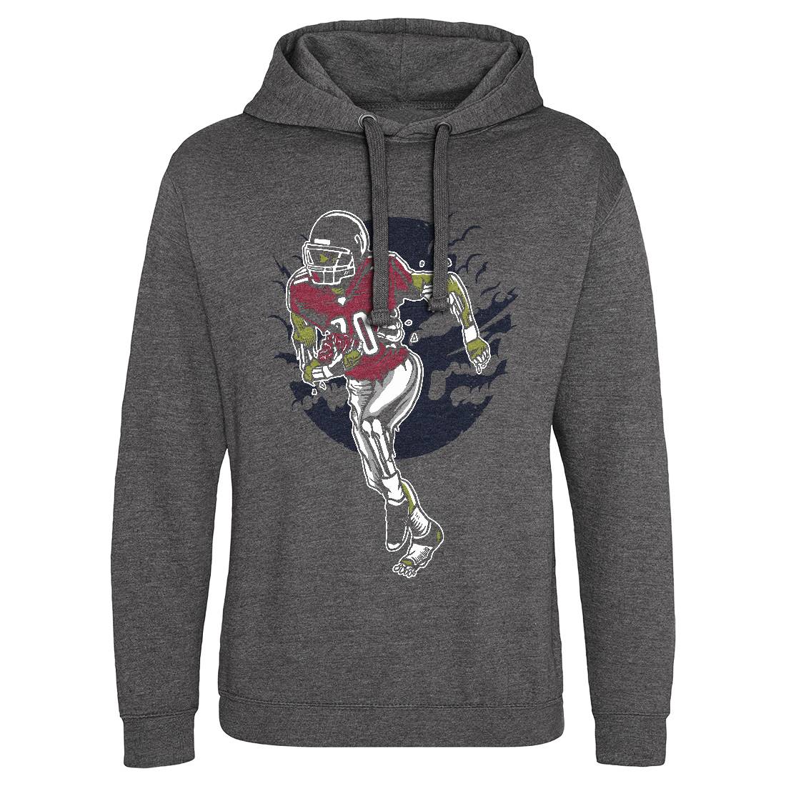 Zombie Football Mens Hoodie Without Pocket Sport A590