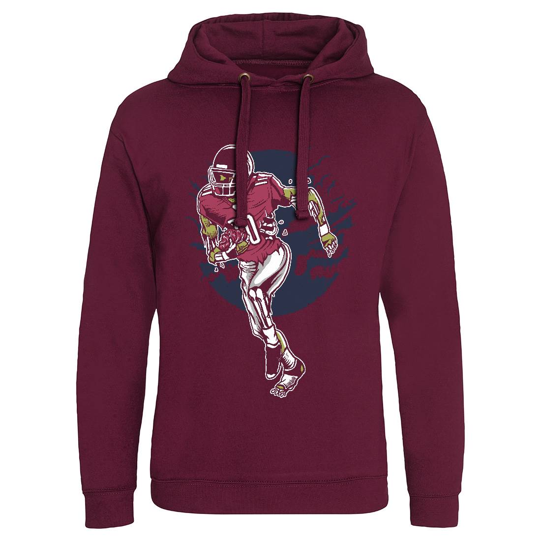 Zombie Football Mens Hoodie Without Pocket Sport A590