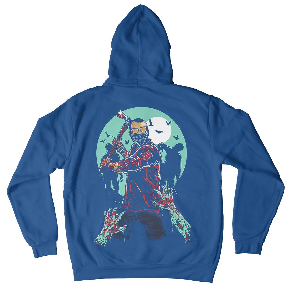 Zombie Killer Mens Hoodie With Pocket Horror A591