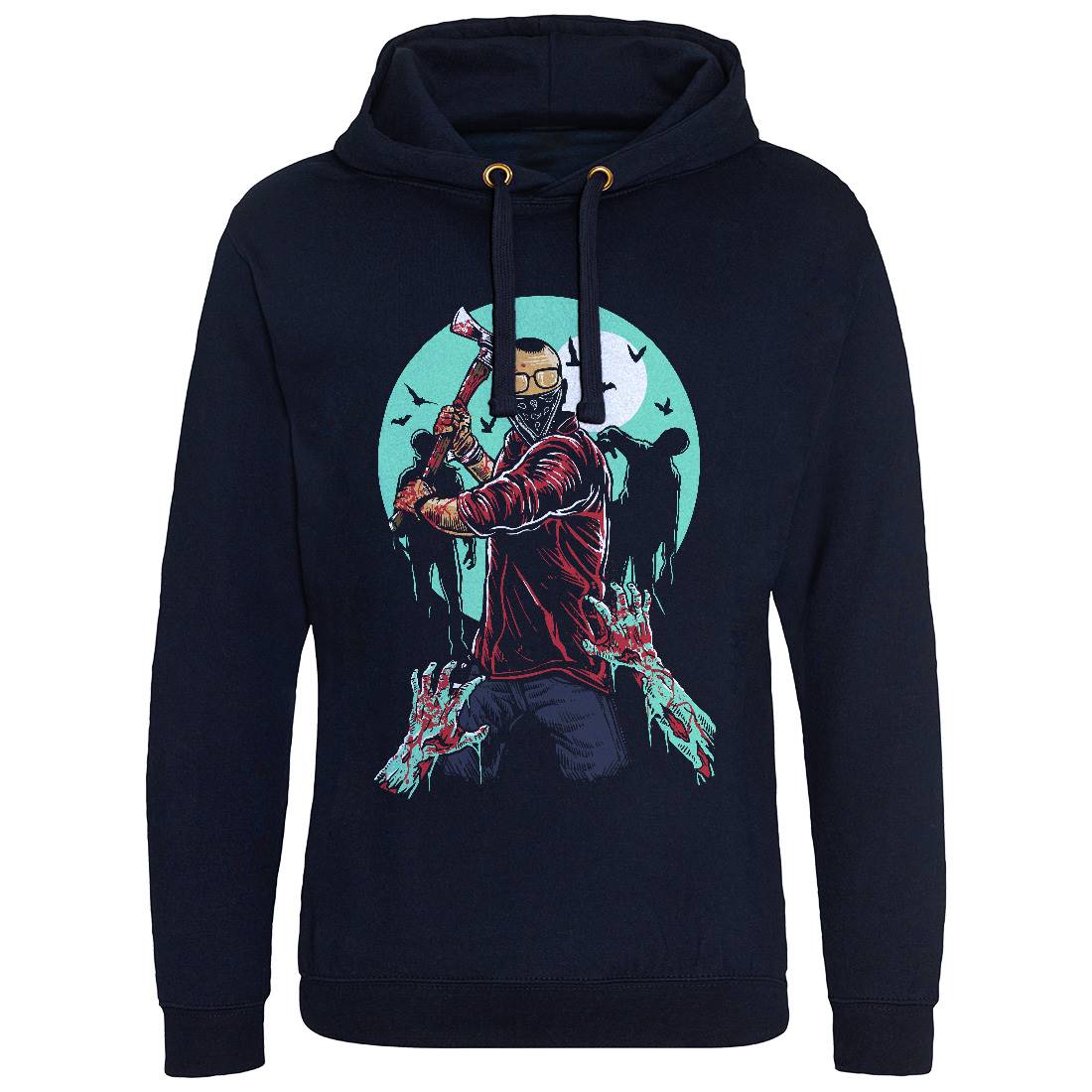 Zombie Killer Mens Hoodie Without Pocket Horror A591