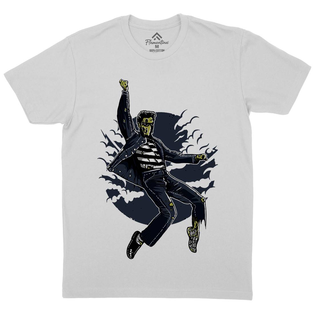 Zombie King Mens Crew Neck T-Shirt Horror A592
