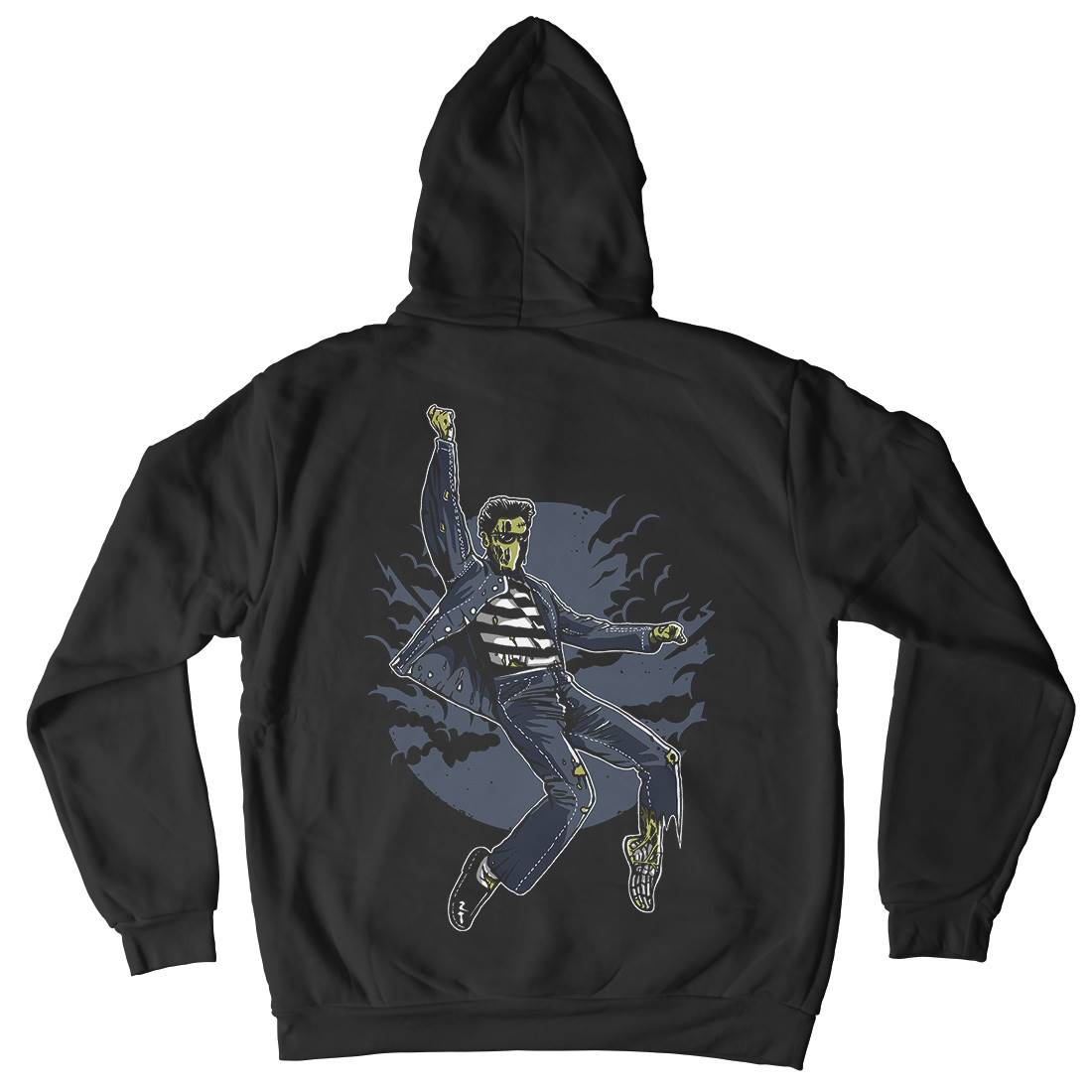 Zombie King Mens Hoodie With Pocket Horror A592