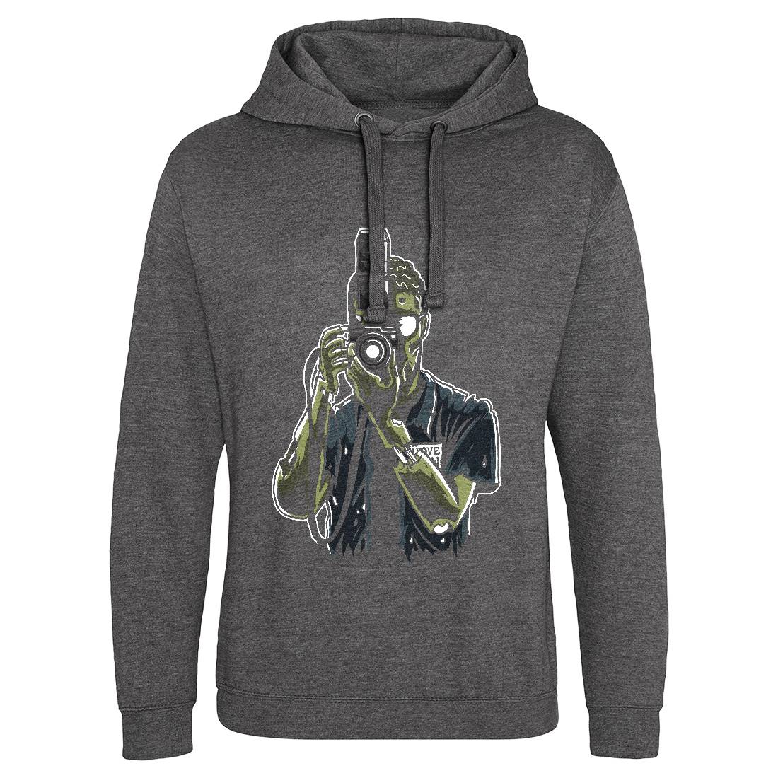 Zombie Photographer Mens Hoodie Without Pocket Media A594