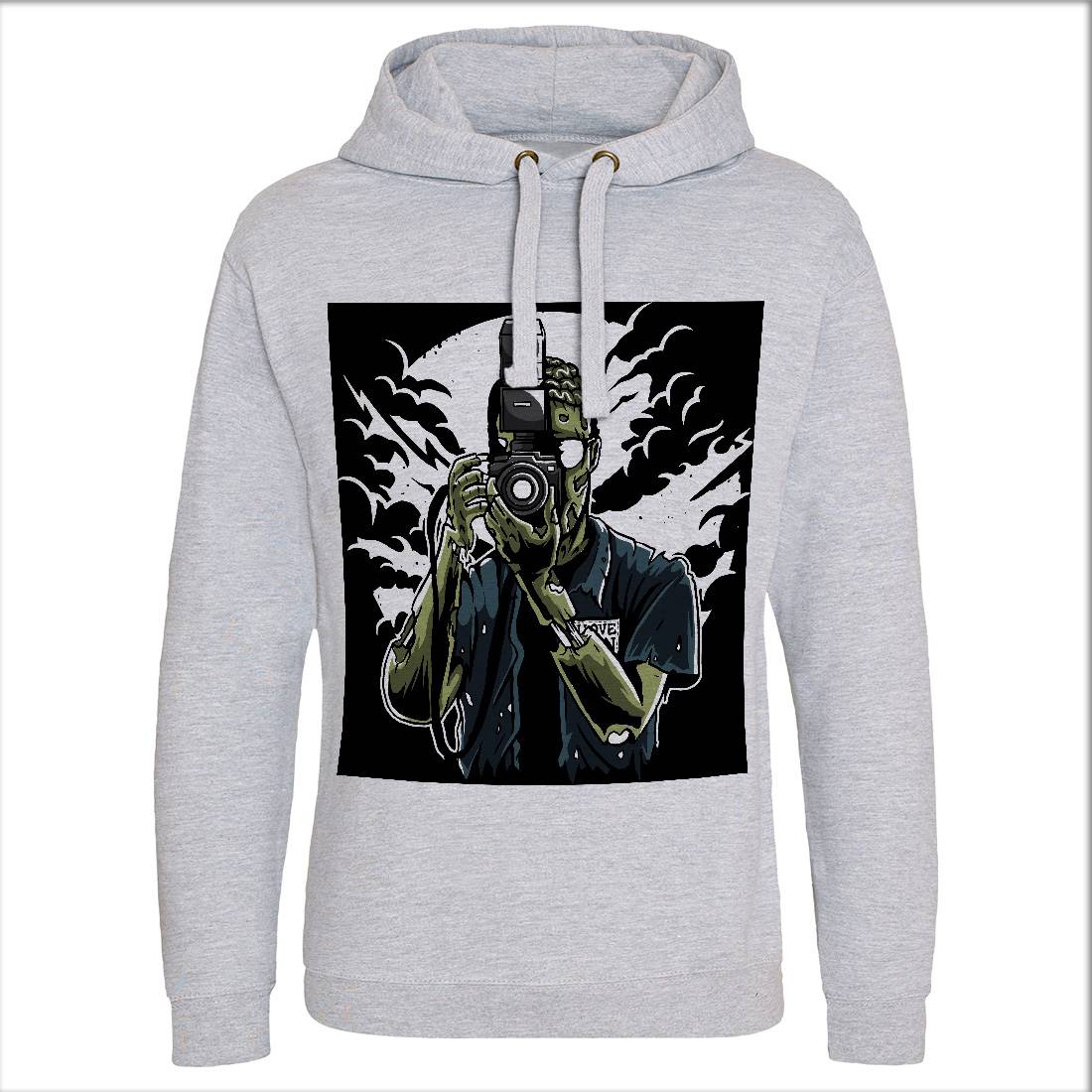 Zombie Photographer Mens Hoodie Without Pocket Media A594
