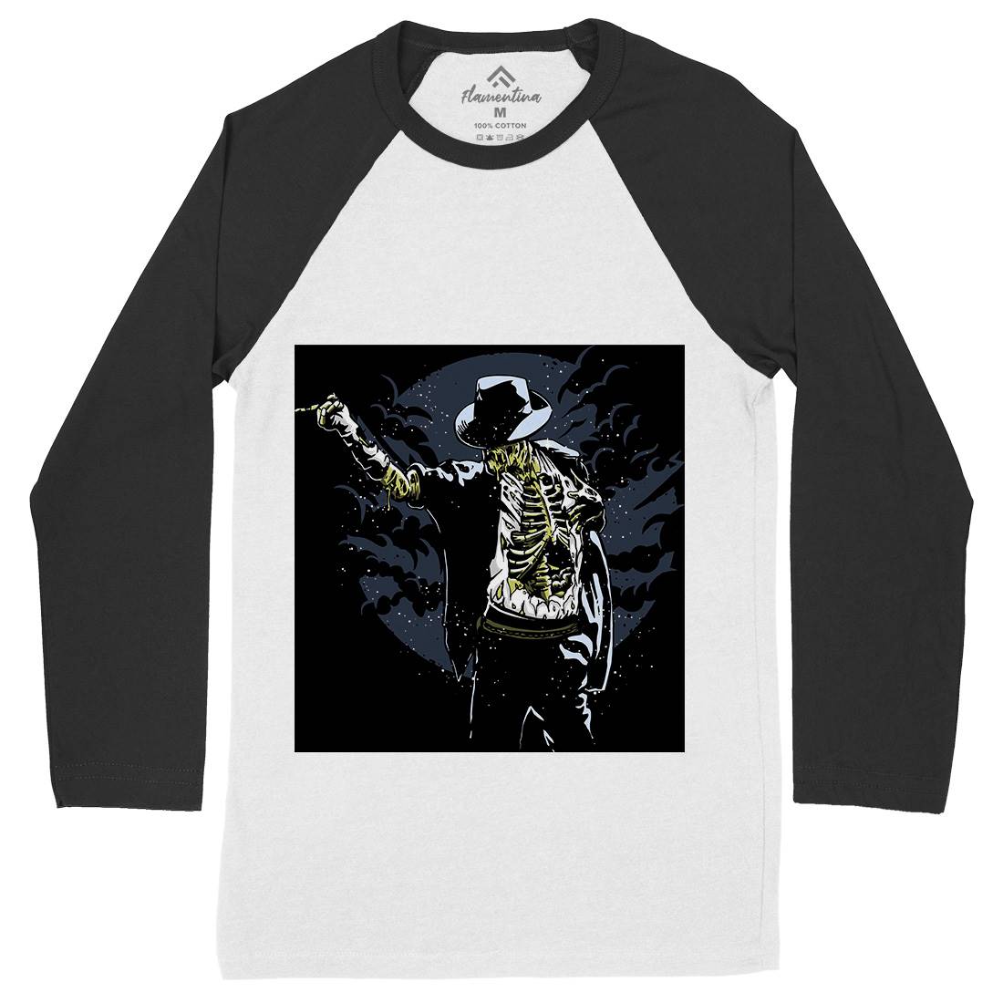 Zombie Pop Mens Long Sleeve Baseball T-Shirt Music A595