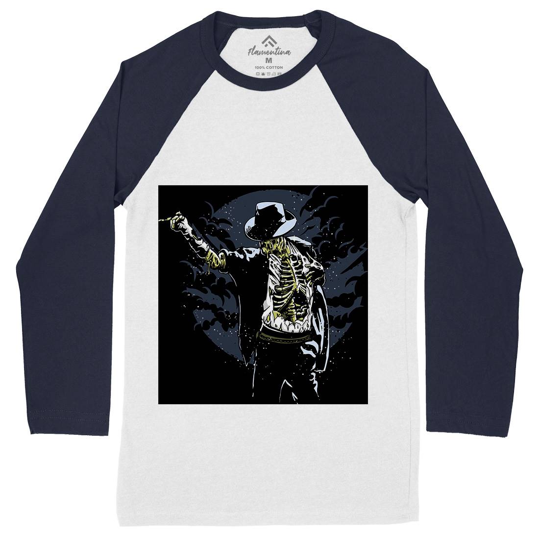 Zombie Pop Mens Long Sleeve Baseball T-Shirt Music A595