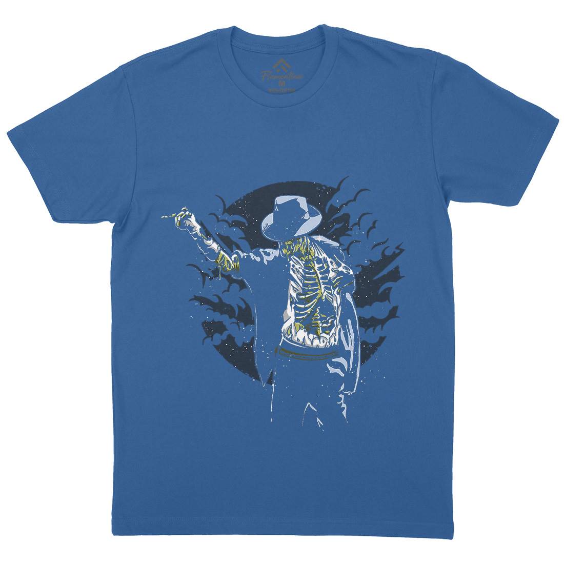 Zombie Pop Mens Organic Crew Neck T-Shirt Music A595