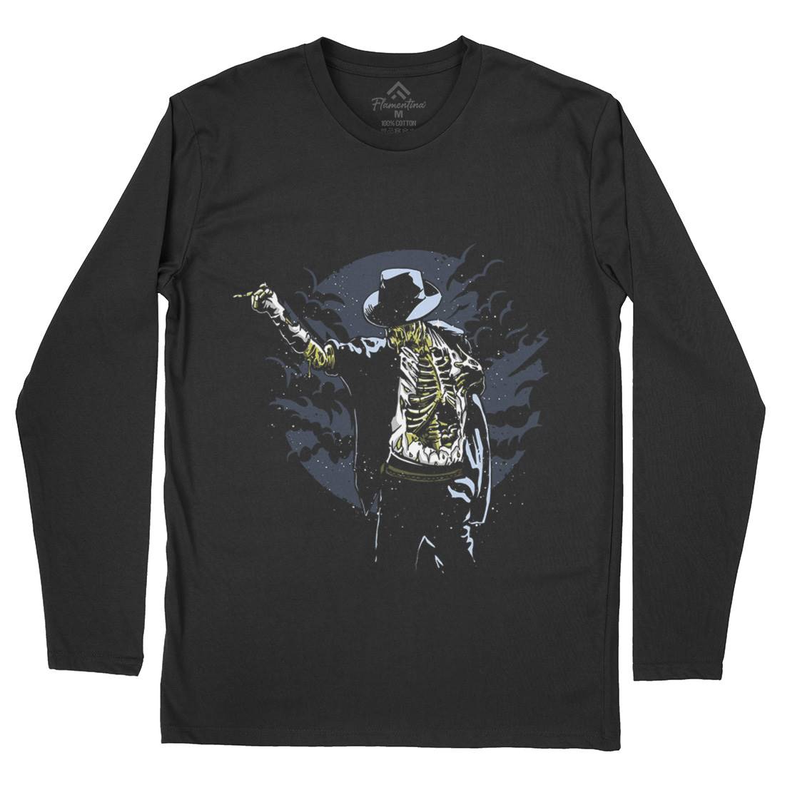 Zombie Pop Mens Long Sleeve T-Shirt Music A595