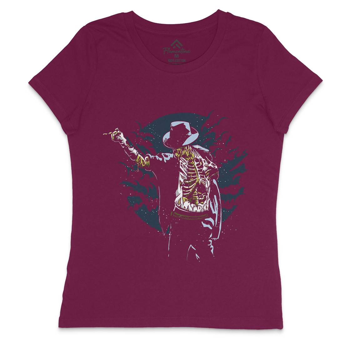 Zombie Pop Womens Crew Neck T-Shirt Music A595