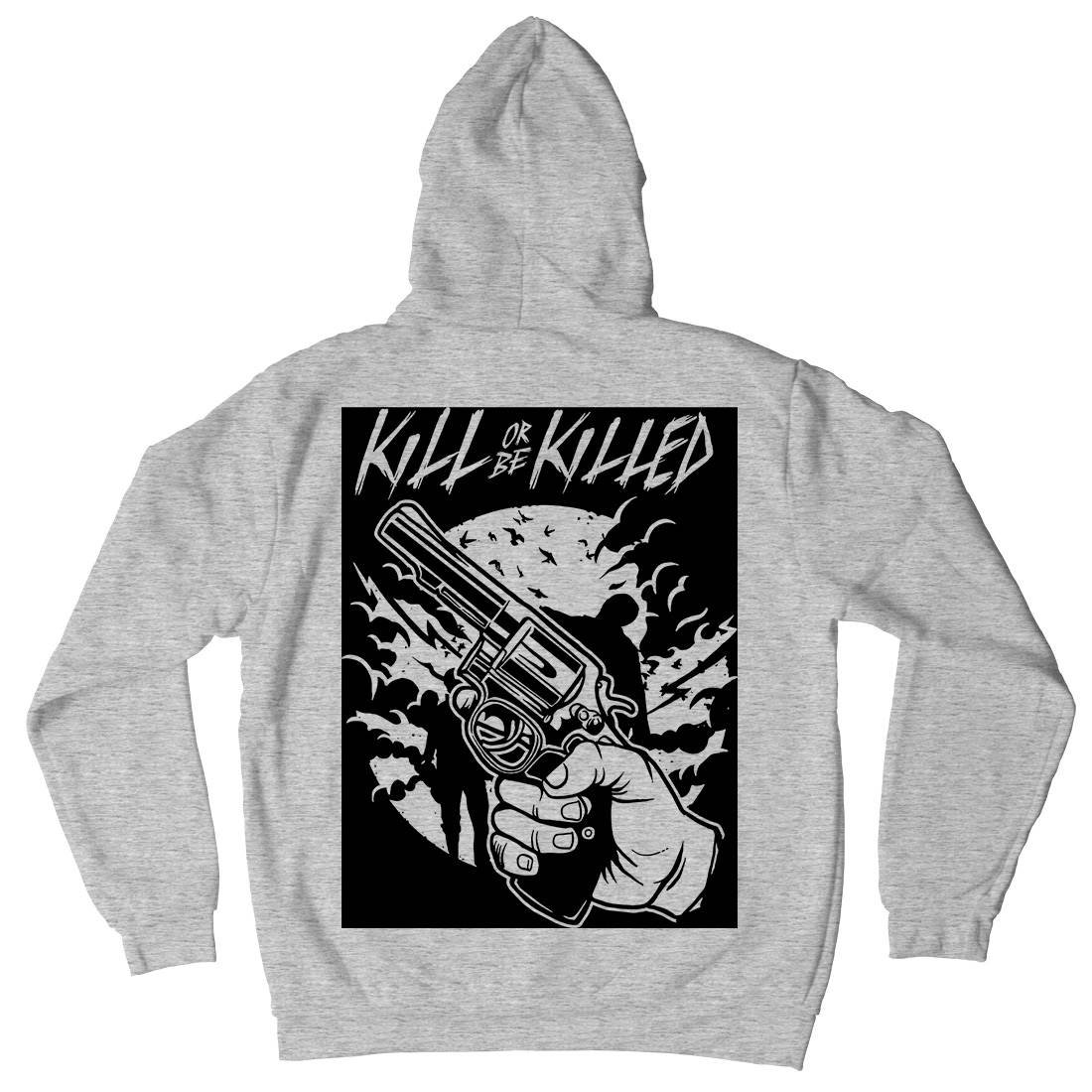 Zombie Shooter Kids Crew Neck Hoodie Horror A596
