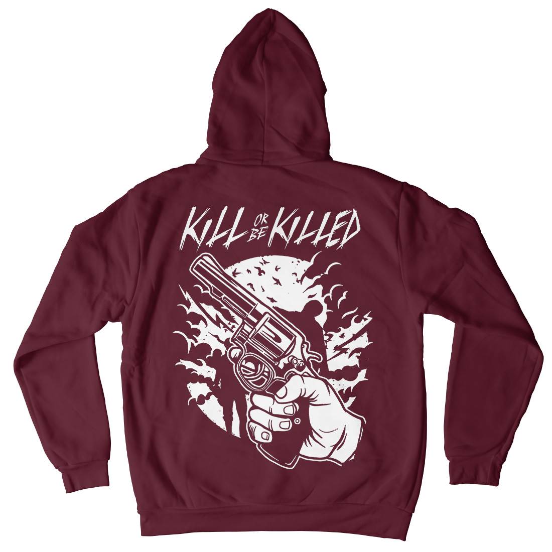 Zombie Shooter Kids Crew Neck Hoodie Horror A596