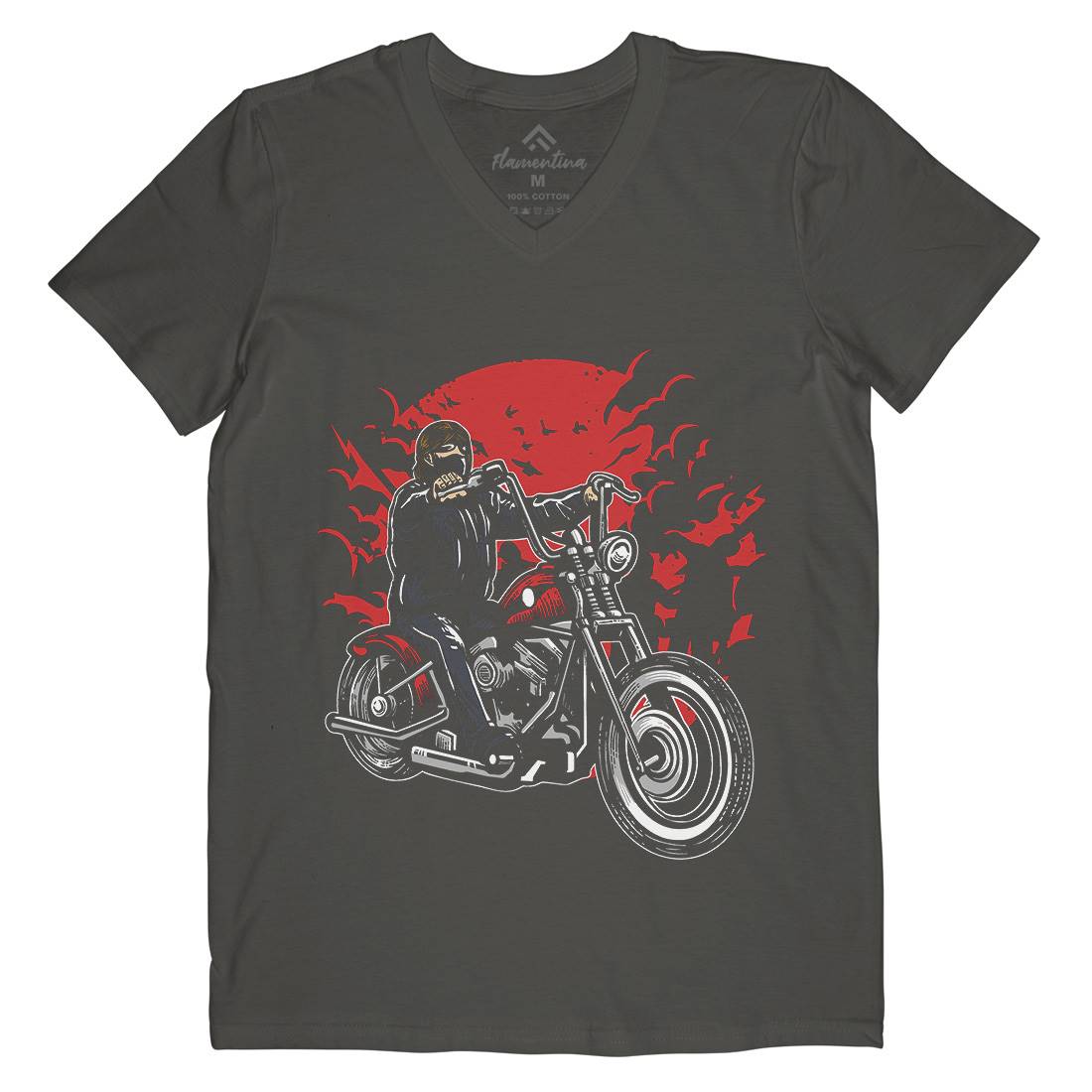 Zombie Slayer Mens V-Neck T-Shirt Horror A598