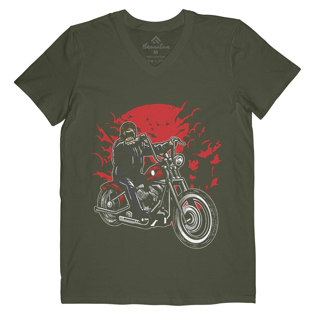 Zombie Slayer Mens Organic V-Neck T-Shirt Horror A598