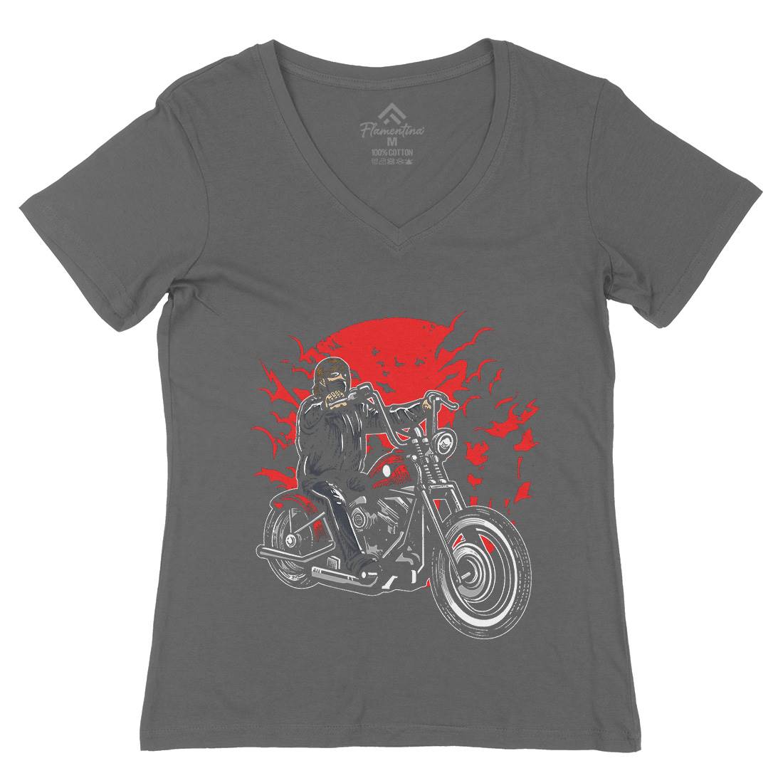 Zombie Slayer Womens Organic V-Neck T-Shirt Horror A598