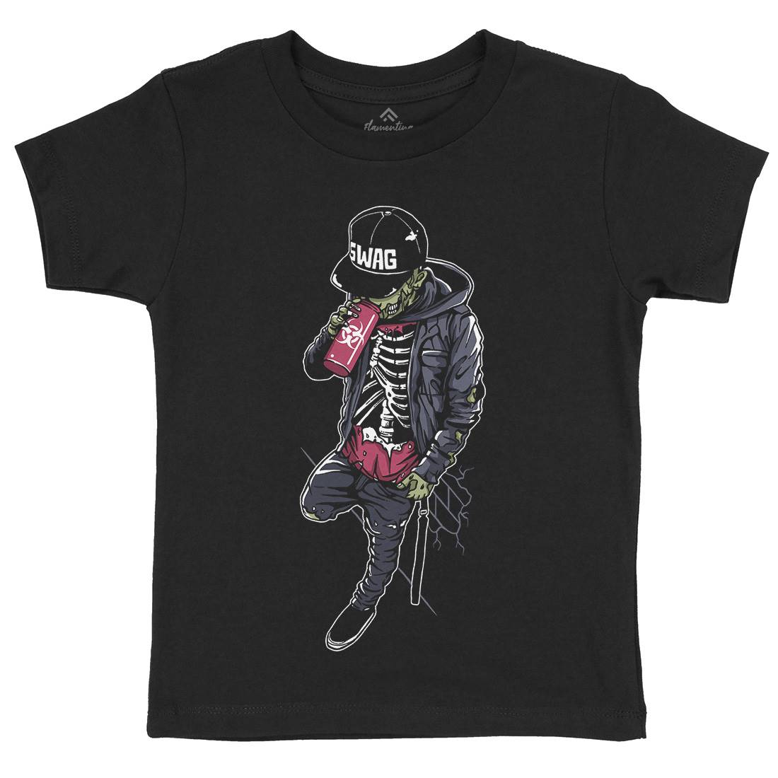 Zombie Swag Kids Crew Neck T-Shirt Horror A600