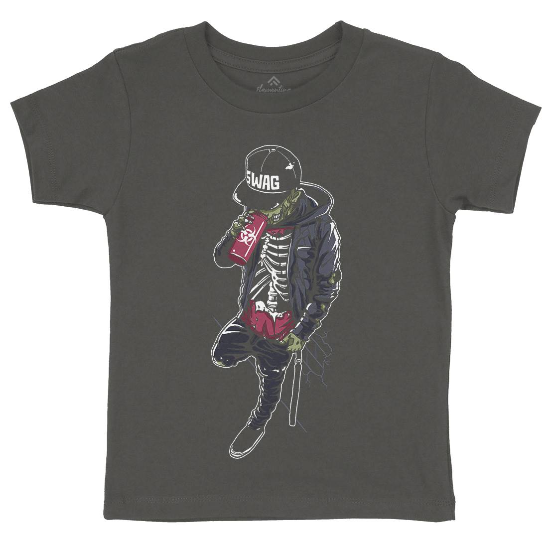 Zombie Swag Kids Crew Neck T-Shirt Horror A600