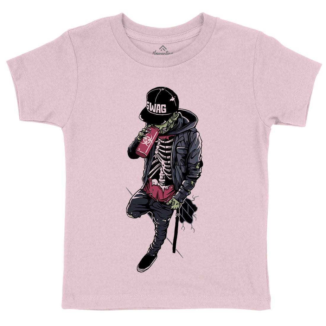 Zombie Swag Kids Organic Crew Neck T-Shirt Horror A600