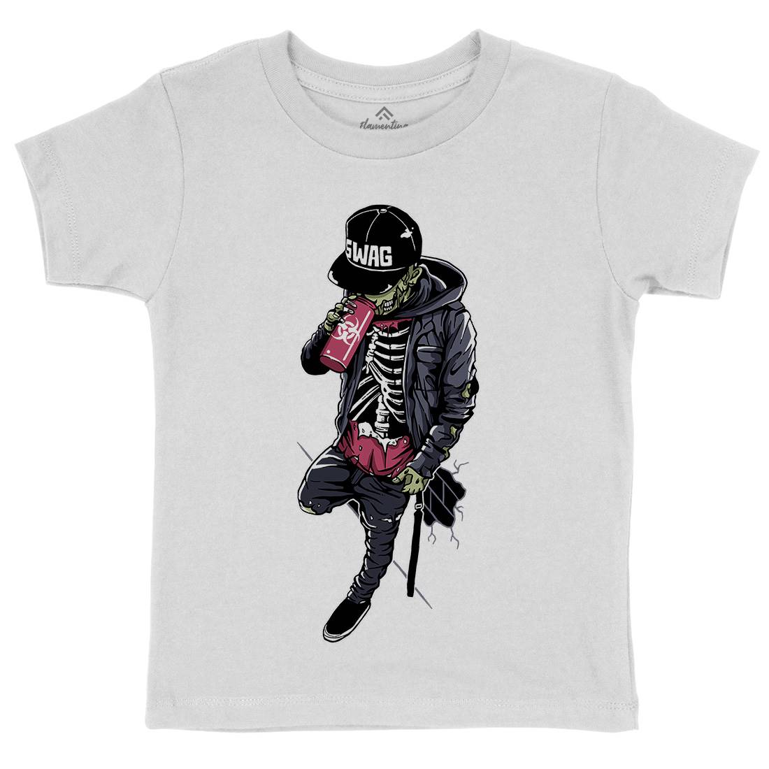Zombie Swag Kids Organic Crew Neck T-Shirt Horror A600