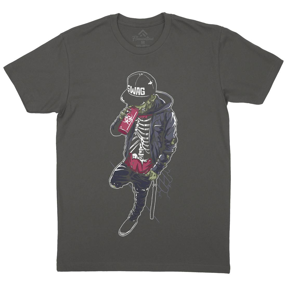 Zombie Swag Mens Organic Crew Neck T-Shirt Horror A600