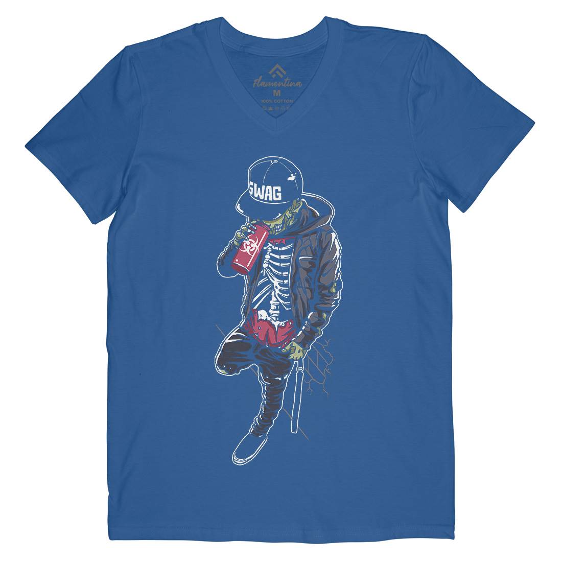 Zombie Swag Mens V-Neck T-Shirt Horror A600