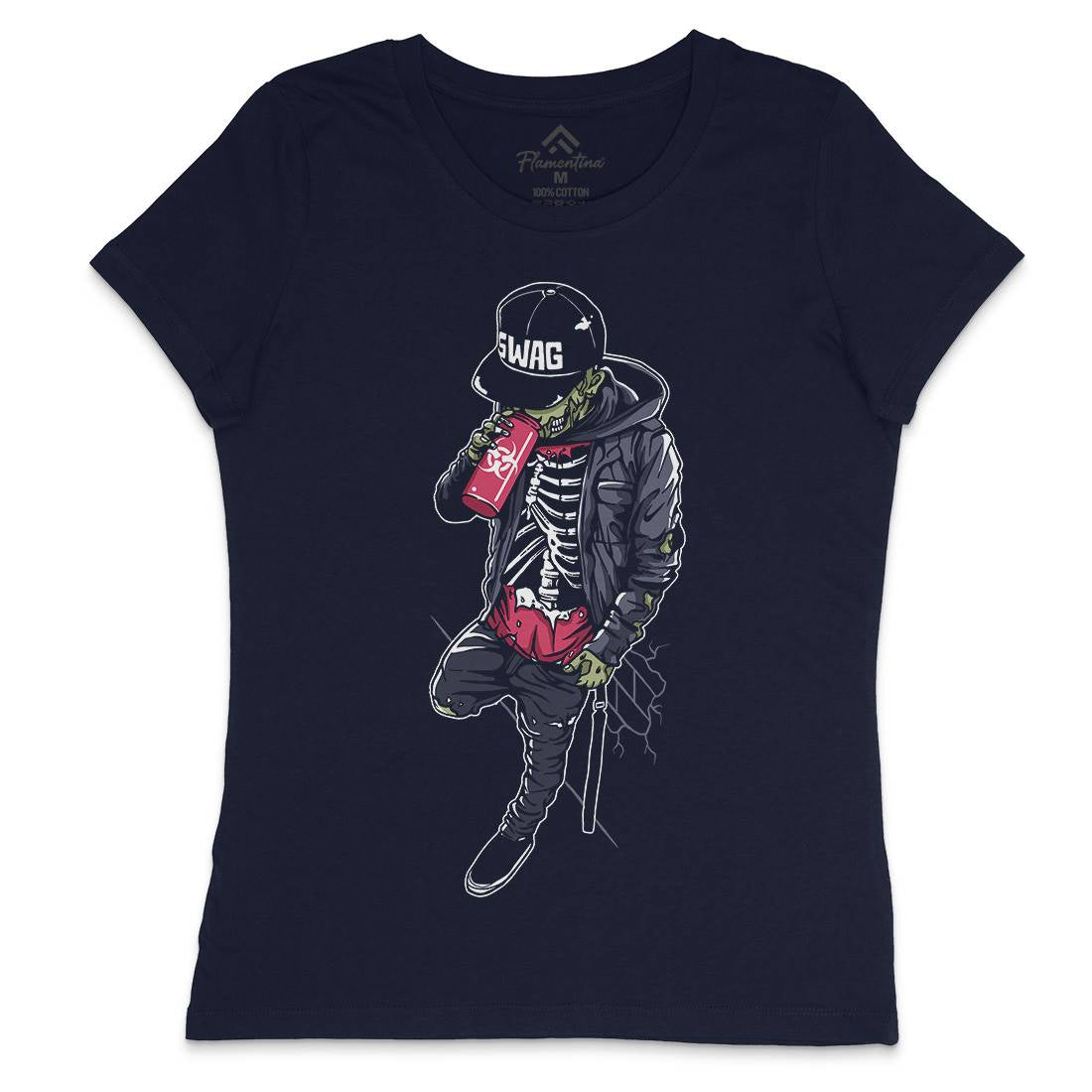 Zombie Swag Womens Crew Neck T-Shirt Horror A600
