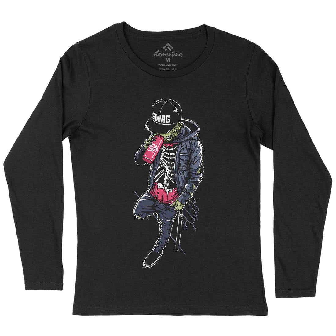 Zombie Swag Womens Long Sleeve T-Shirt Horror A600