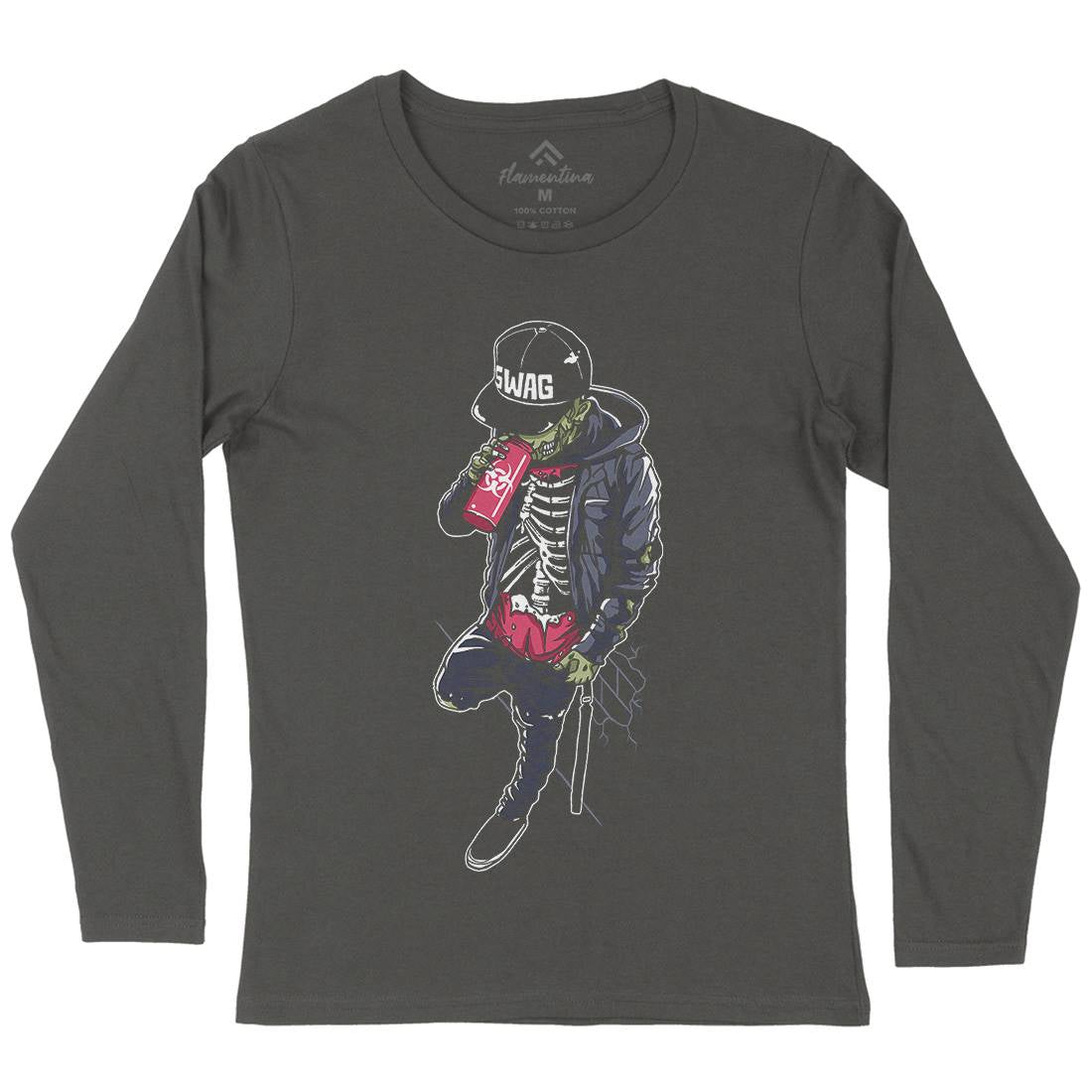 Zombie Swag Womens Long Sleeve T-Shirt Horror A600