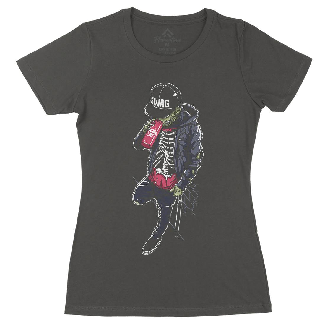 Zombie Swag Womens Organic Crew Neck T-Shirt Horror A600