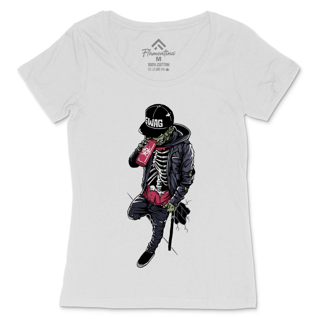 Zombie Swag Womens Scoop Neck T-Shirt Horror A600