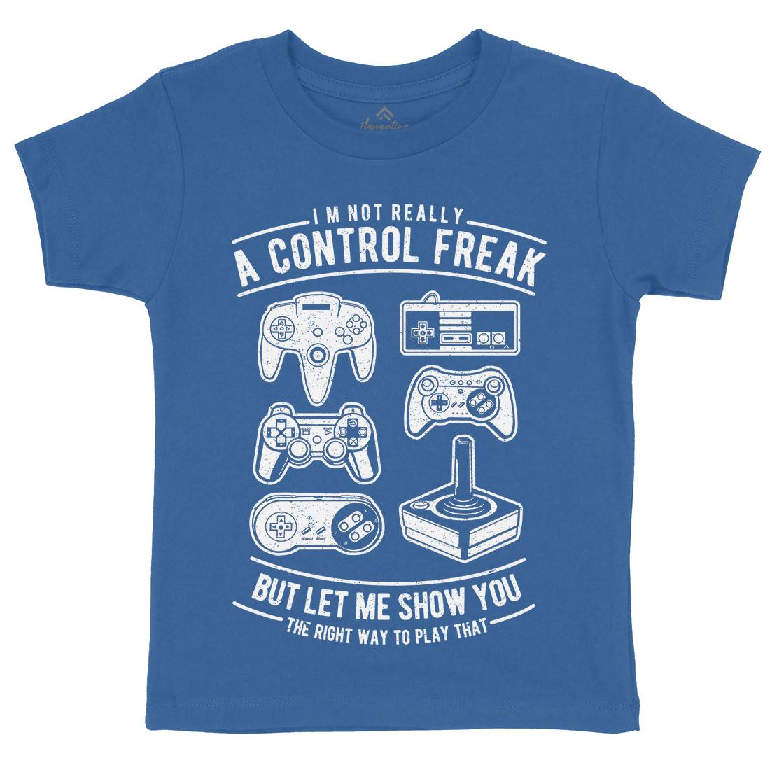 A Control Freak Kids Crew Neck T-Shirt Geek A601