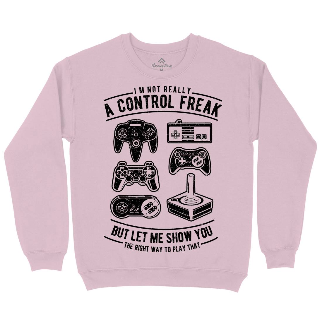 A Control Freak Kids Crew Neck Sweatshirt Geek A601