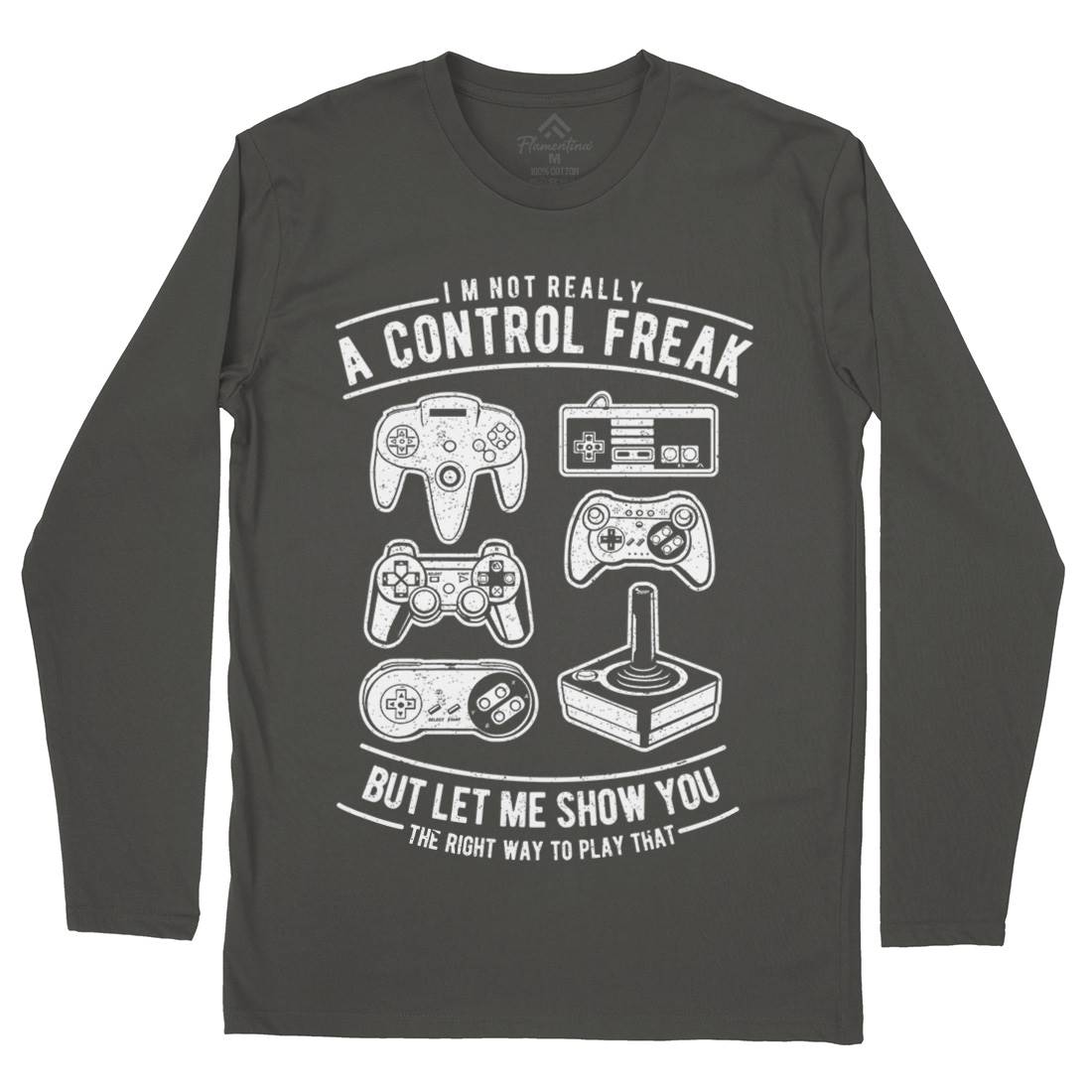 A Control Freak Mens Long Sleeve T-Shirt Geek A601