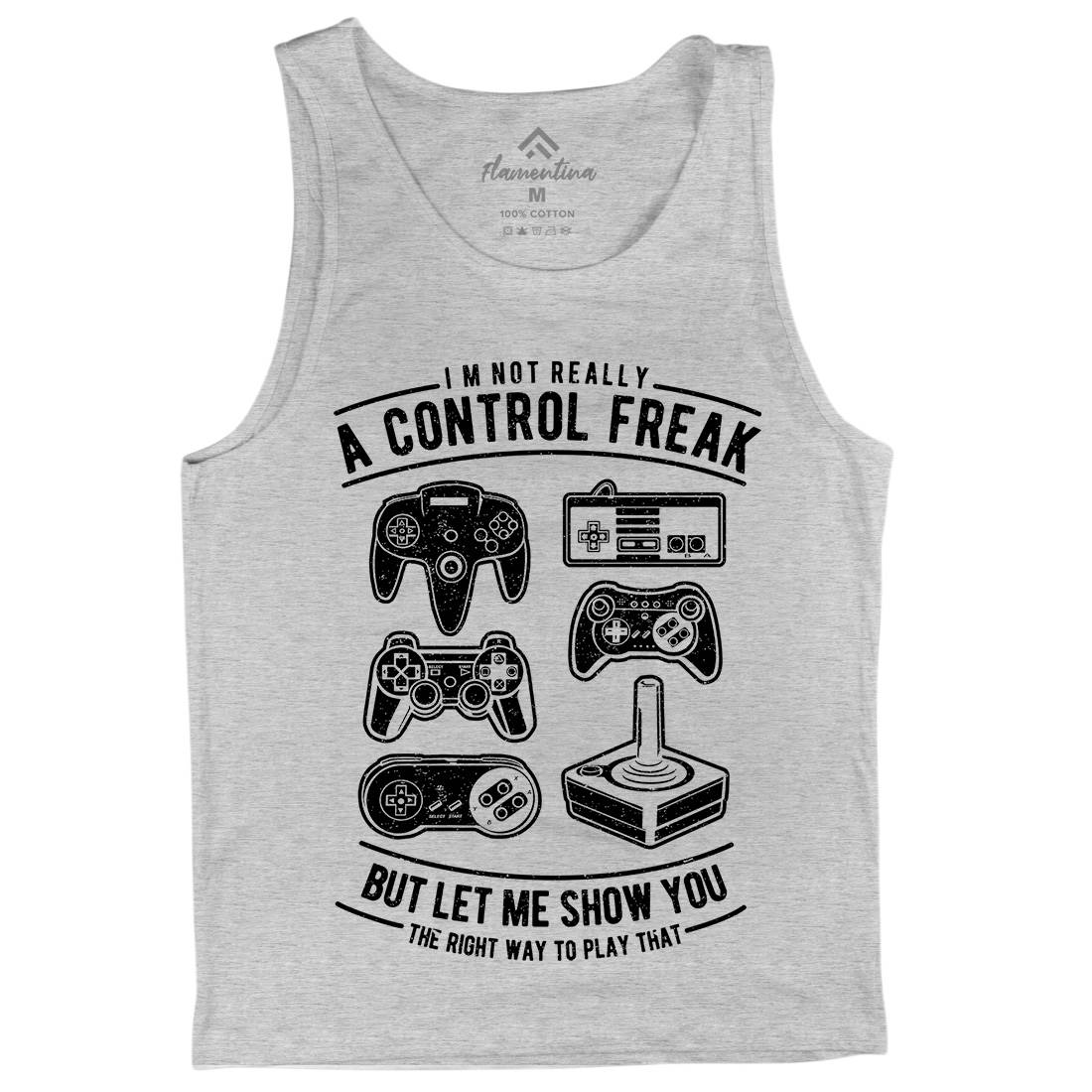 A Control Freak Mens Tank Top Vest Geek A601