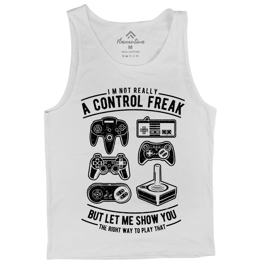 A Control Freak Mens Tank Top Vest Geek A601