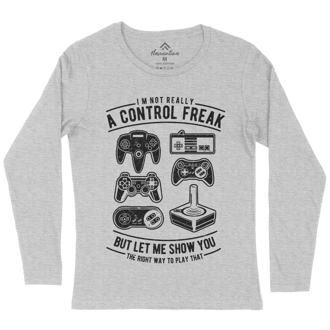 A Control Freak Womens Long Sleeve T-Shirt Geek A601