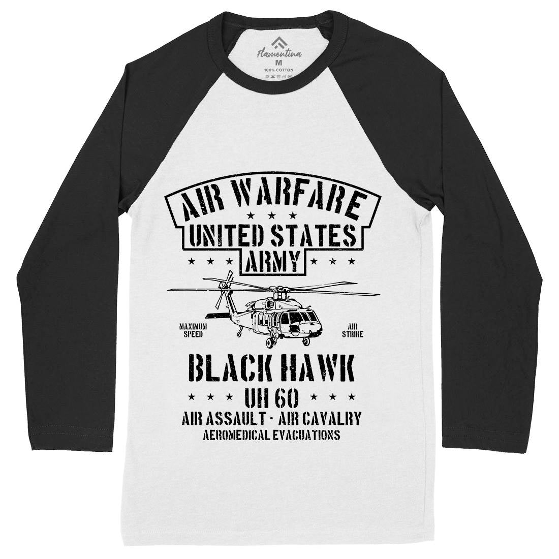 Air Warfare Mens Long Sleeve Baseball T-Shirt Vehicles A603