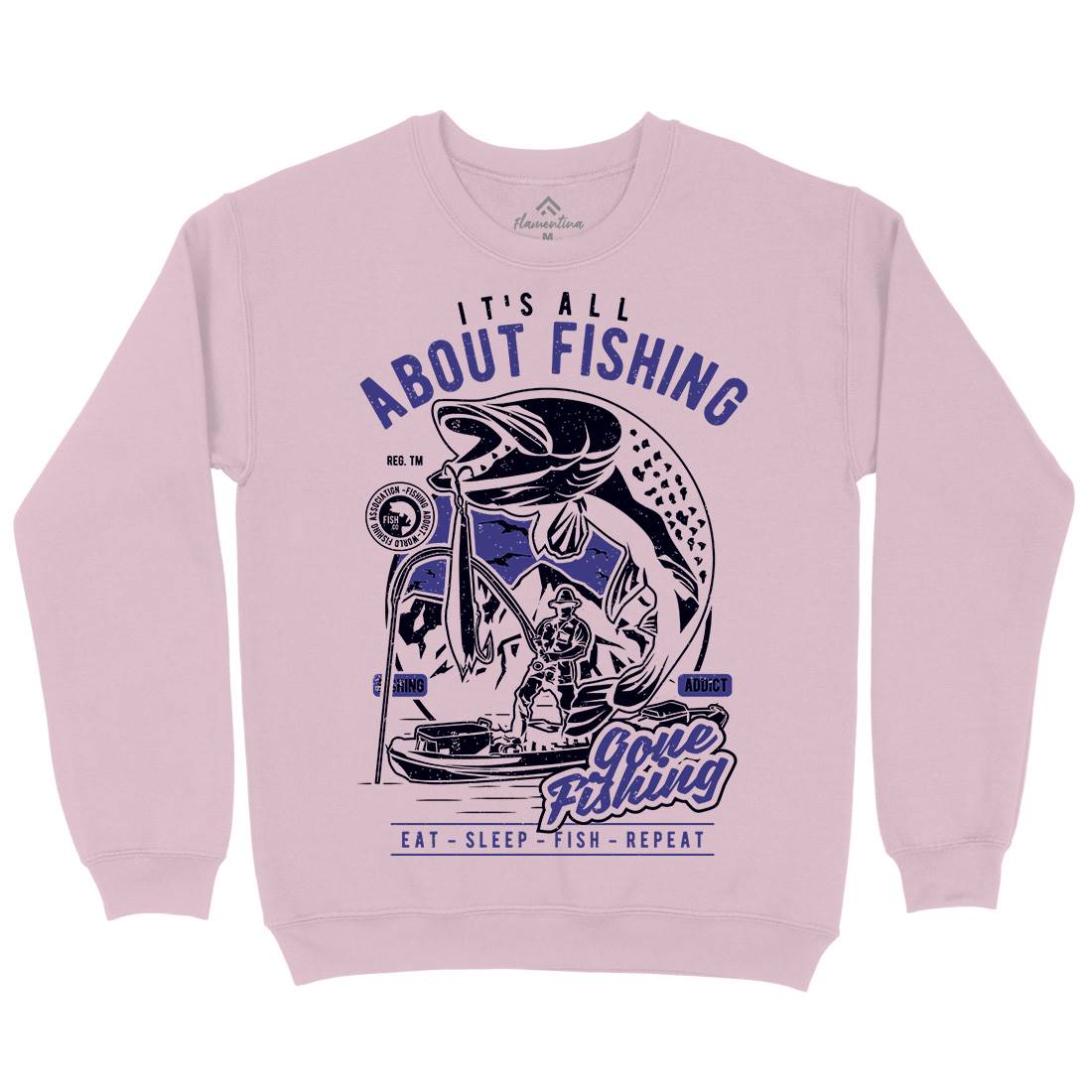 All About Kids Crew Neck Sweatshirt Fishing A604