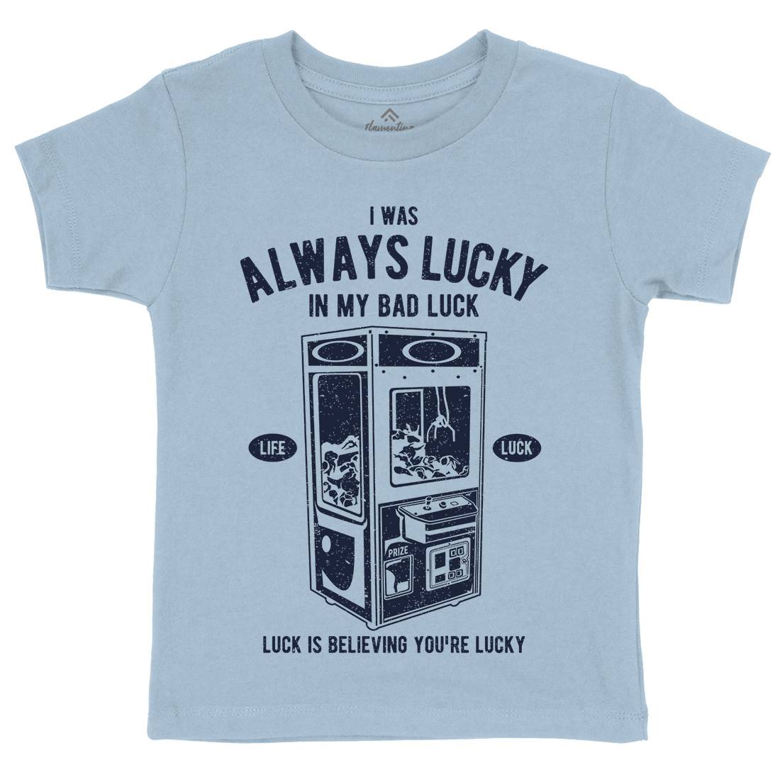 Always Lucky Kids Organic Crew Neck T-Shirt Geek A605