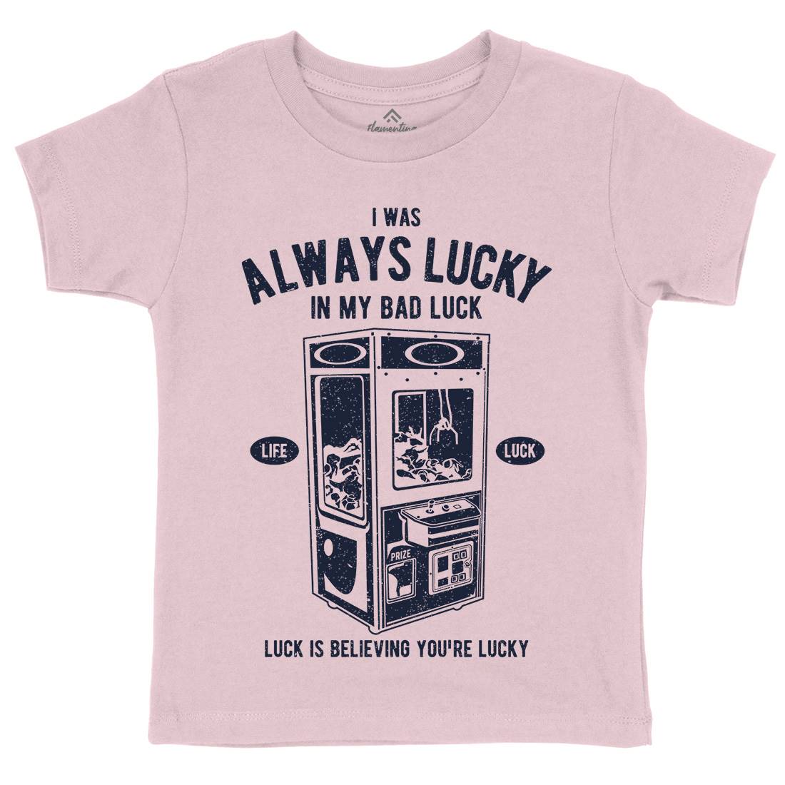 Always Lucky Kids Crew Neck T-Shirt Geek A605