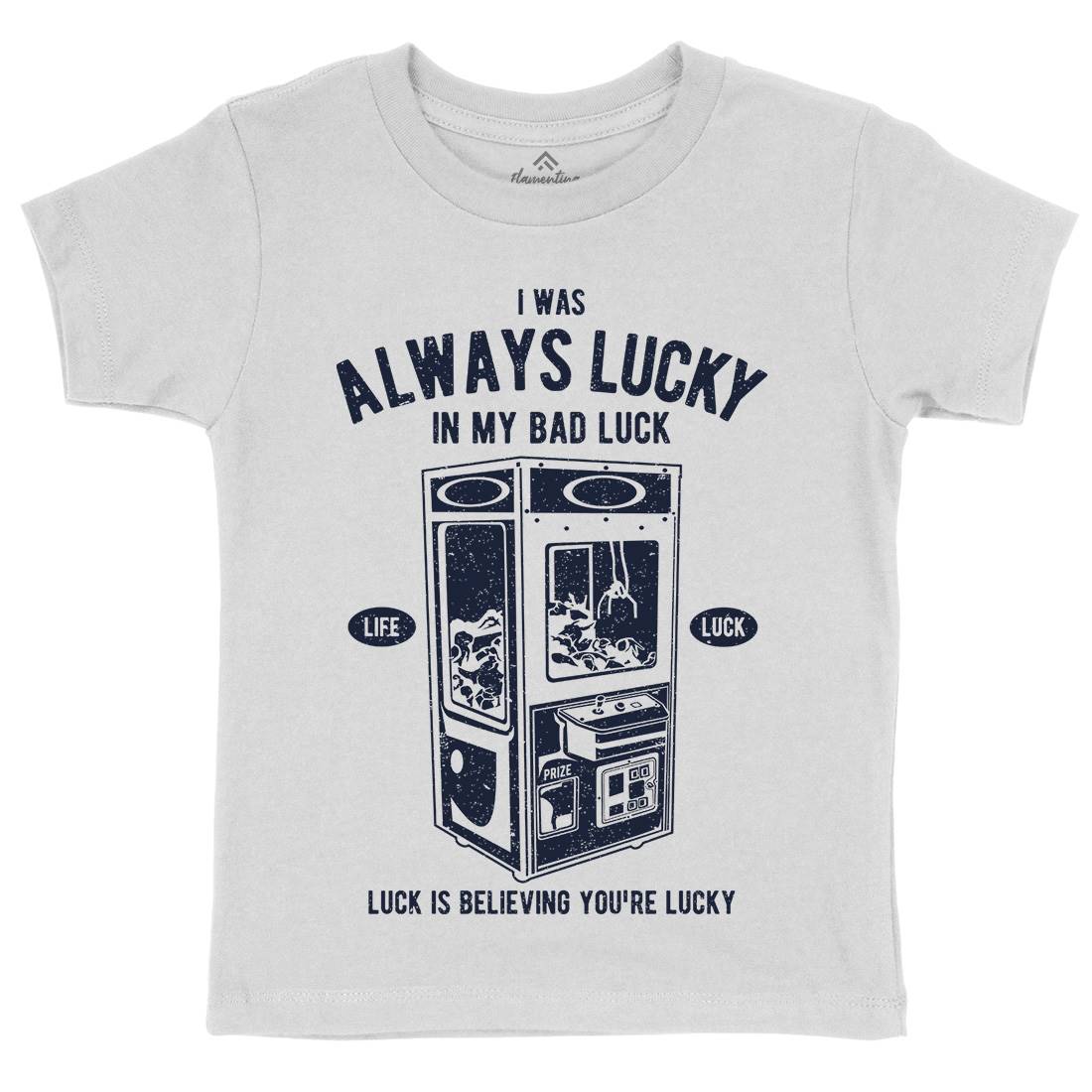 Always Lucky Kids Organic Crew Neck T-Shirt Geek A605